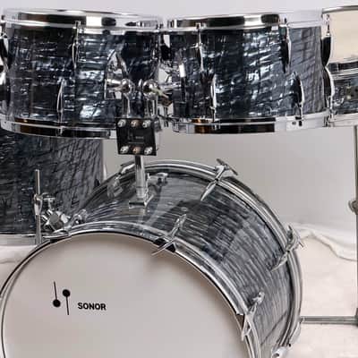 Sonor 20/12/13/16/5x14" 60's “New York” Drum Set Slate Pearl image 5