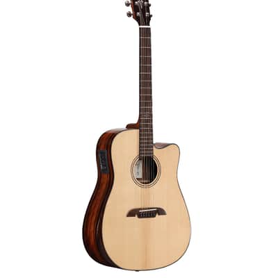 Alvarez Artist Elite Dreadnought Sitka/Macassar Ebony w/Bevel Edge Armrest, Cutaway - ADE90CEAR image 3
