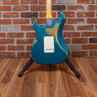 Fender Custom Shop 2017 Limited NAMM 64 Stratocaster Relic 2017 Ocean Turquoise Over Gold w/OHSC image 7