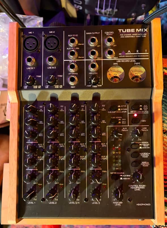 ART TUBEMIX 5-Channel Mixer with USB Interface and Assignable 12AX7 Tube