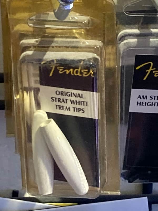 Fender Original Strat White Trem Tips - White image 1