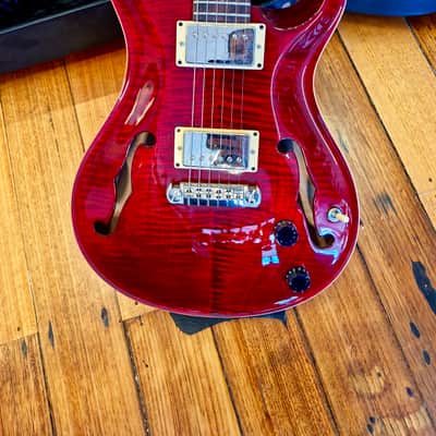 PRS McCarty Hollowbody - Translucent Red Flame Top image 2