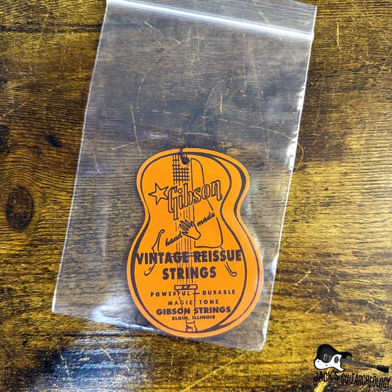 Gibson Custom Shop Vintage Reissue Strings Hang Tag (2020s - Orange) image 1