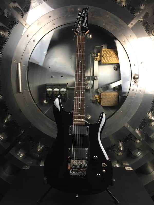Ibanez JS 100 Joe Satriani Black Floyd Rose Electric Guitar image 1