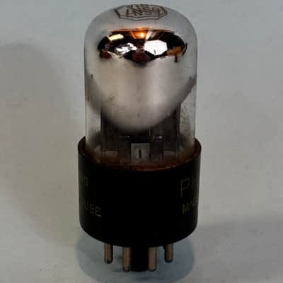 1953 Sylvania 6SN7GTA Vintage 1950s Philco Black Plate Chrome Top Tube! T541 image 4