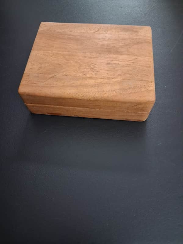 Solid Tonewood Guitar Pick Box for Picks image 1