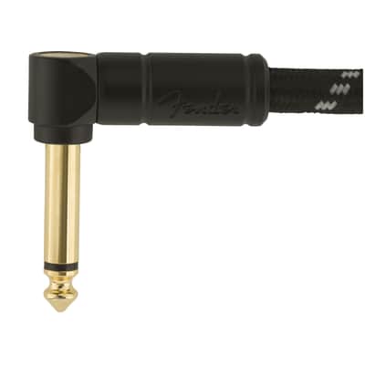 Fender Deluxe Series Instrument Cable S>A 4.5m (Black Tweed) - Instrument Cable image 4