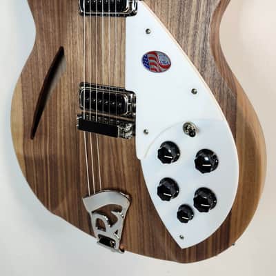 Rickenbacker 330 Electric Guitar, Thin-Line Semi-Acoustic, Walnut, 21 fret, 2 Pickups, Dot inlay, W/Case image 6