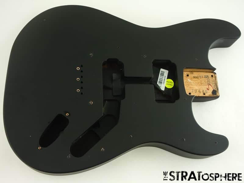 USA Fender JIM ROOT Stratocaster Mahogany HH Strat BODY Flat Black image 1