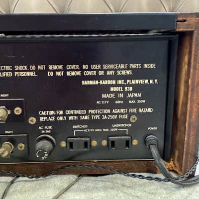 Vintage Harman Kardon 930 Twin Powered Stereo Receiver 1972-1976 - wood/silver image 11