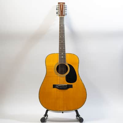 Morris B-60 12-String Dreadnought Acoustic Guitar with Case - Natural - Vintage image 3