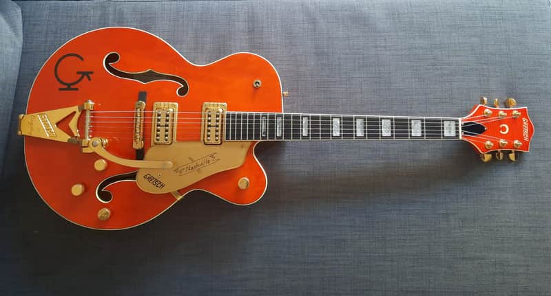 1989 Gretsch 6120W Nashville Chet Atkins Western Orange w/ FilterTrons & Case image 1