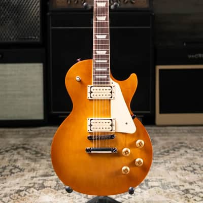Gibson Les Paul Studio Double Trouble Electric Guitar - Dirty Lemon Burst/Cherry Back with Gig Bag image 3