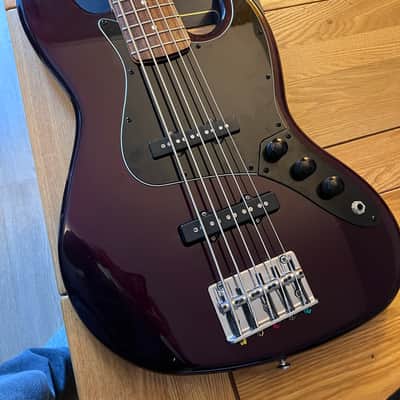 Fender Standard Jazz Bass V - Midnight Wine - 5 String image 10