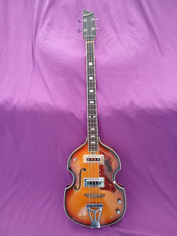 KINGSTON 1960s Hofner Style Violin Bass - Cool! image 1