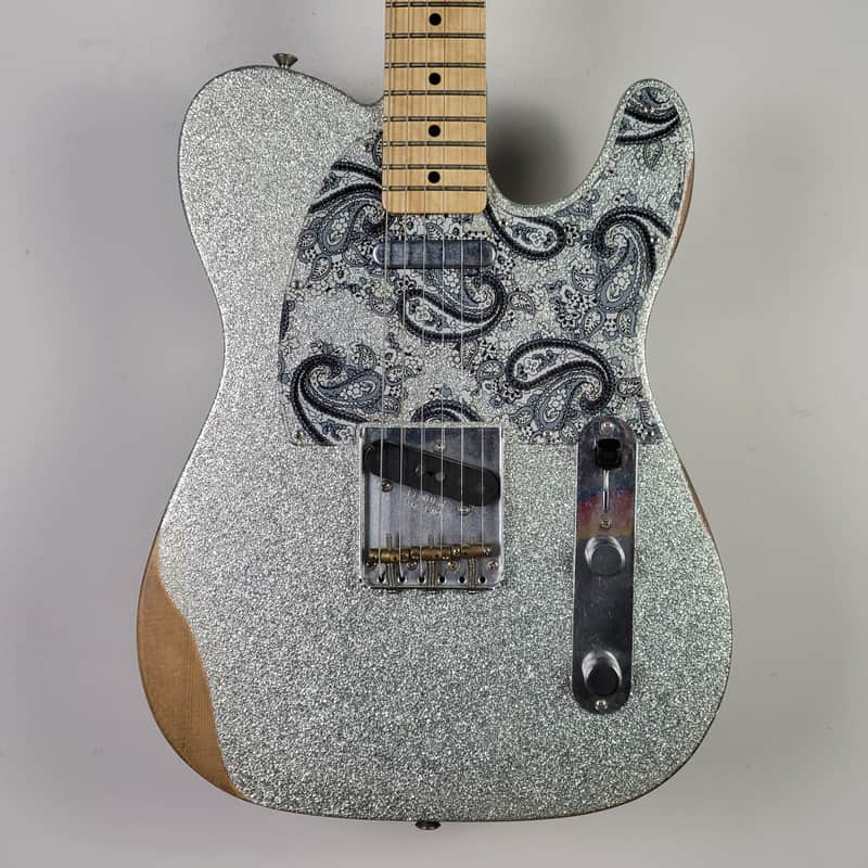 2017 Fender Brad Paisley Road Worn Telecaster - Silver Sparkle image 1