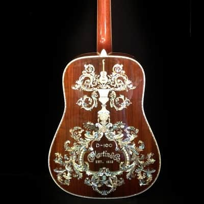New! Brazilian D-100 Deluxe Martin Acoustic Guitar With Case image 1