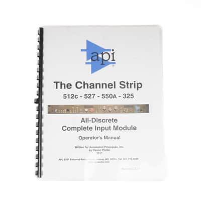 API The Channel Strip 512c - 527 - 550A - 325 Owned by Josh Rand image 8