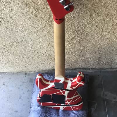 Fender EVH 5150 Guitar 2017 Red W/ white, black stripes image 7