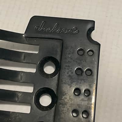 2000's Japan Jackson Licensed JT-580LP Floyd Rose Tremolo Bridge Black Base Plate image 3