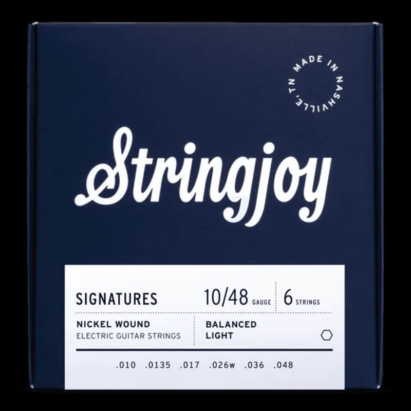 Stringjoy 10-48 Balanced Light Gauge Signatures - Nickel Wound Electric Guitar Strings image 1
