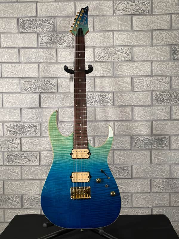 Ibanez RG421HPFM-BRG Standard Blue Reef Gradation image 1
