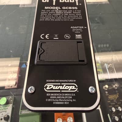 Dunlop GCB95 Cry Baby Standard Wah 1982 - Present - Black image 5