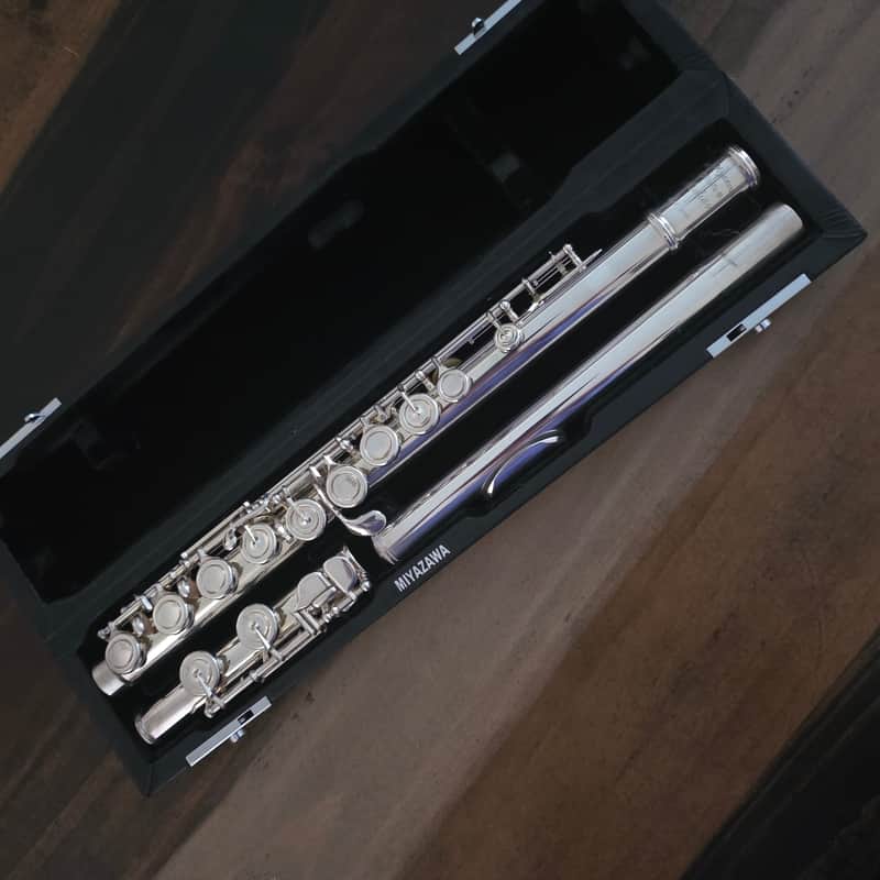 Miyazawa Atelier I Solid Silver Headjoint Closed Hole C Foot Offset G Split E SN 90407 N image 1