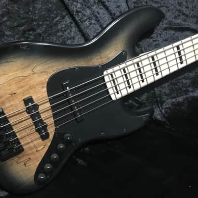 Swing Jazz 5 Strings Black Burst Electric Bass Guitar 2020 image 1