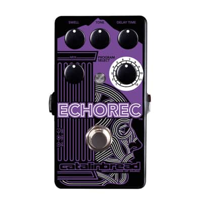 Catalinbread ECHOREC Multi-Head Delay Guitar Effects Pedal with Tone Knob, Swell Knob, and Arpeggio Chording (Purple) image 1