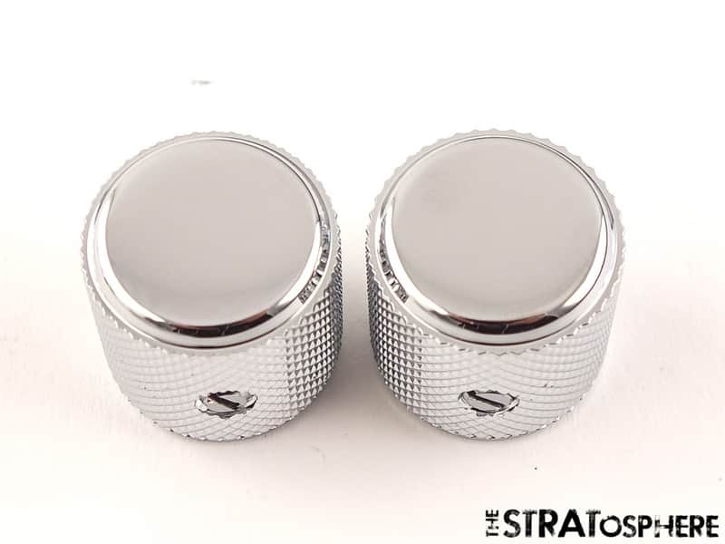 Fender Player II Series Telecaster Tele ** 2 GUITAR CONTROL KNOBS, Chrome image 1