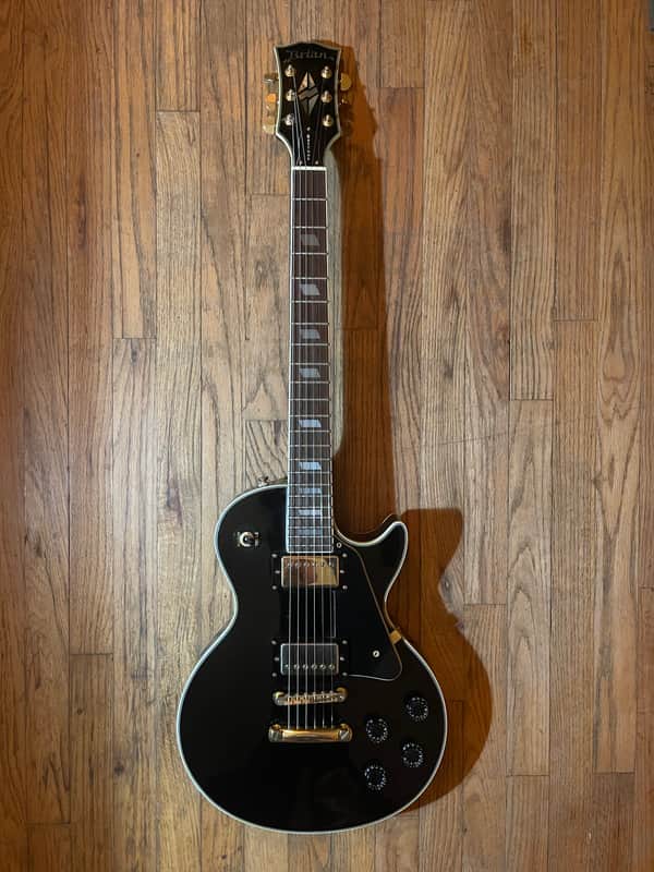 Brian by Bacchus Les Paul Custom /BLC-550 Black and Gold | Reverb