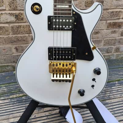 Burny Burny Les Paul With Sustainer And Floyd Rose White | Reverb UK