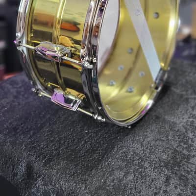 Ludwig LB403 "Super Brass" Snare Drum 6.5 x 14 in. Nickel Hardware Auth Dealer Free Shipping! image 6