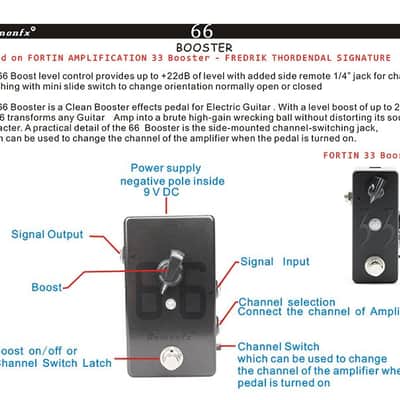 Demonfx "66" Boost Pedal w/ Channel Switch latch Fast US Ship No Int'l Wait times! image 2