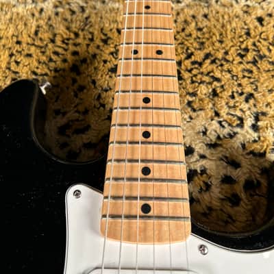 Fender Standard Stratocaster MIM Electric Guitar Black 2001 - Black image 5