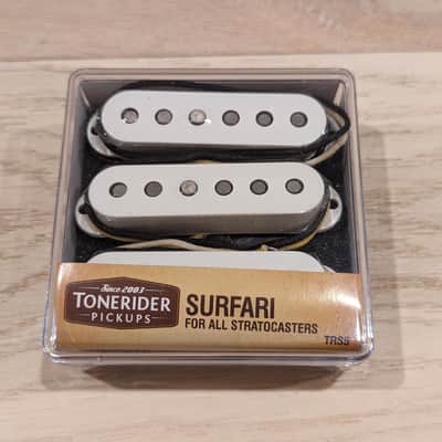 Tonerider TRS5 Surfari Alnico 3 Strat Stratocaster Pickup Set White image 1