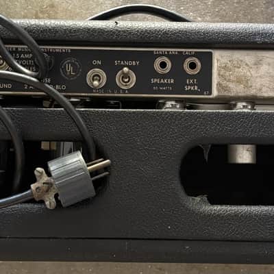 Vintage 1968 FENDER Bassman Tube Guitar Amp / Head Drip Edge Black Line LOCAL PICKUP ONLY image 3