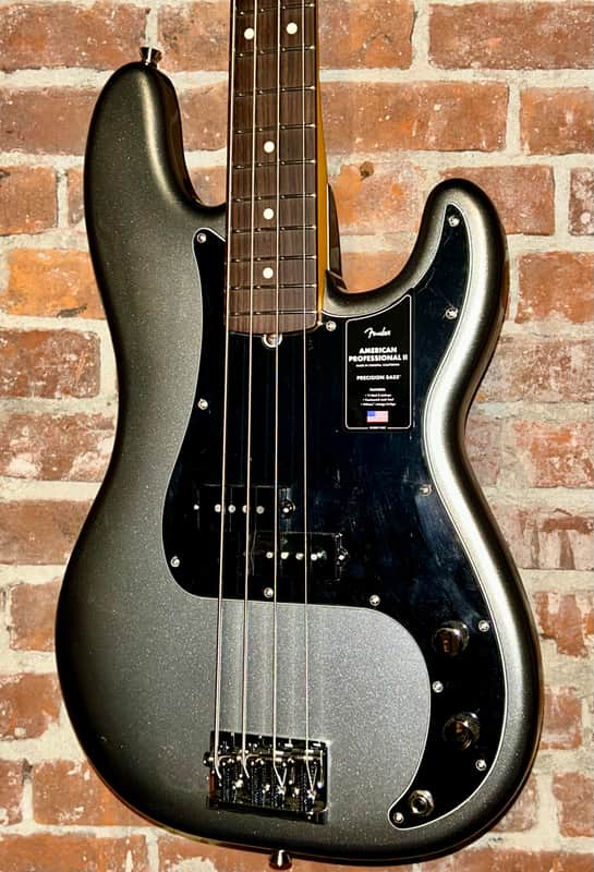NEW Fender American Professional II Precision Bass - Mercury with Rosewood Fingerboard, Help Small Business & Buy It Here ! image 1