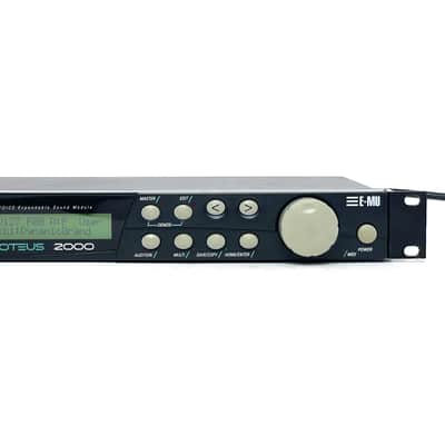 E-MU Systems Proteus 2000 Rackmount 128-Voice Sampler Module 1999 y2k 90s 100V -240V Made in USA Worldwide Shipment image 4