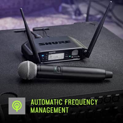 Shure GLXD16+ Dual Band Pro Digital Wireless System - Perfect for Guitar and Bass - 12-Hour Battery Life, 100 ft Range | Includes WA305 Premium Guitar Cable with 1/4" Jack & Guitar Pedal Receiver image 3
