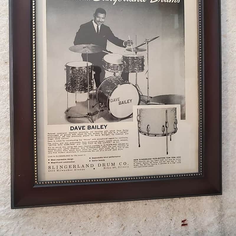 1961 Slingerland Dave Bailey B & W