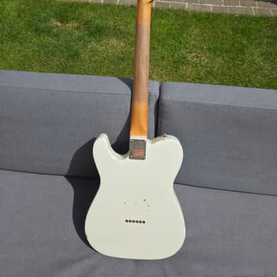 Fender Classic Player Baja '60s Telecaster (relic) 2014 - Modded Relic White over Candy Apple Red image 7