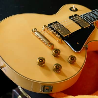 7.8lb! Gibson Custom Shop M2M Chambered Les Paul Custom Heavy Antique White 2025 image 19