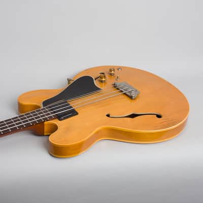 Gibson  EB-2N Electric Bass Guitar (1959), ser. #A-34919, black tolex hard shell case. image 7