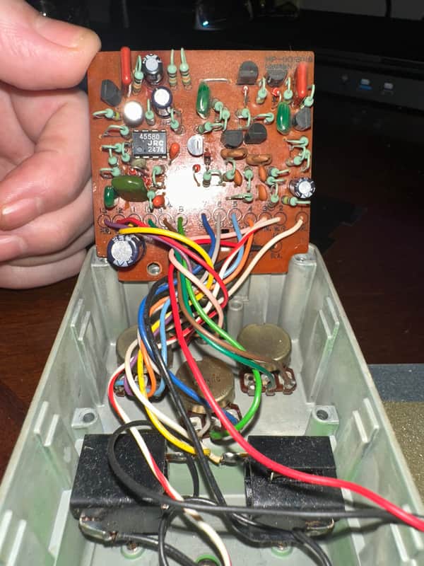 1982 Ibanez TS9 Tube Screamer MIJ Silver Label JRC4558D Vintage image 1