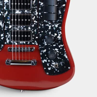 Formanta Style Red Guitar Built-in Onboard Fuzz Effect Soviet Reissue image 6