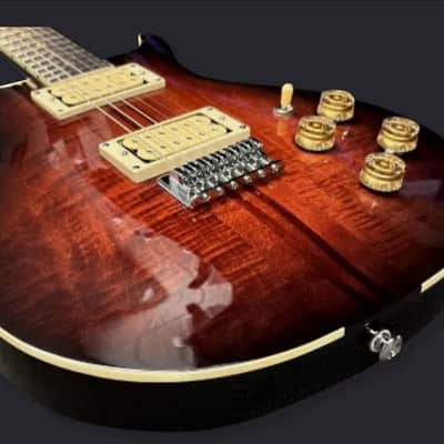 Washburn Wing American Hawk 78 - Vintage Sunburst, Crafted in Washuburn's US Custom Shop, Ash Body w/ Carved Maple Top, Neck-through Design, B-Stock image 3