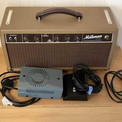 Milkman Reverb Unit with Harmonic Tremolo Tolex Chocolate image 2
