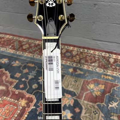 Ibanez AM93QA Artcore Exp S-H Electric Guitar, Ebony, Vintage Violin High Gloss image 3